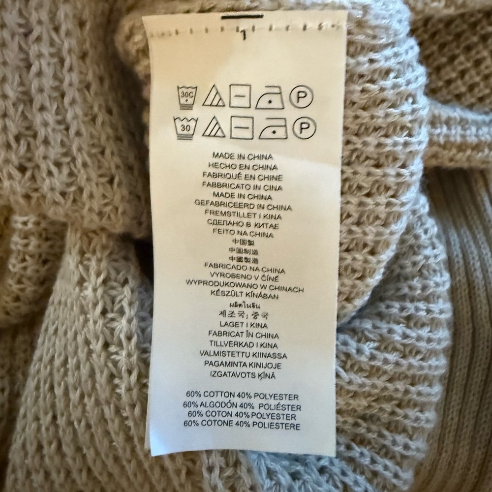 Michael Michael Kors Tan Waffle-knit Turtleneck Sweater, Size S - Picture 6 of 6